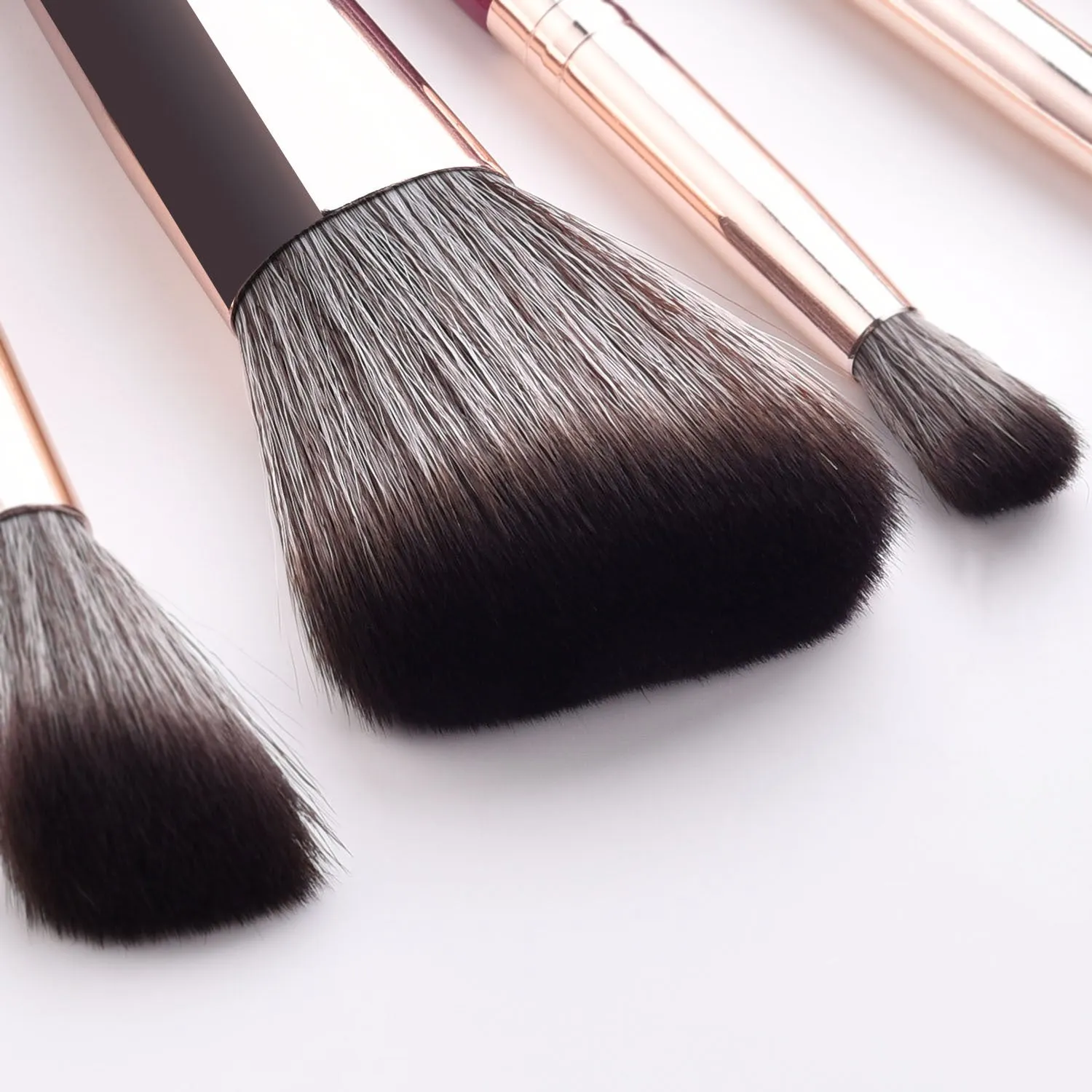10 Piece Bling Purple Pro Sleek Brush Set - MQO 12 pcs