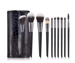 10 Piece Designer Pro Brush Set w/Stylish Bag - MQO 12 pcs