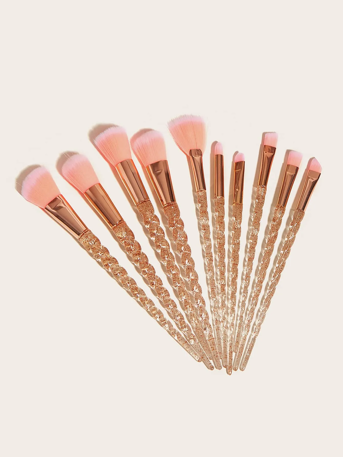 10pcs Threaded Rod Makeup Brush