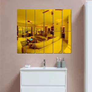 12 Frame Golden Wall Mirrors|Acrylic Stickers|Mirrors|Wall Mirror Stickers|Wall Mirror Decor|Stickers for Wall|Sticker Mirror|Acrylic Mirror|Mirror for Wall|Mirror Stickers.776
