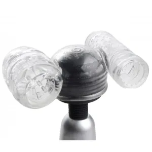 2 in 1 Male Wand Attachment - Clear