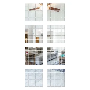 200 Square Silver Wall Mirrors|Acrylic Stickers|Mirrors|Wall Mirror Stickers|Wall Mirror Decor|Stickers for Wall|Sticker Mirror|Acrylic Mirror|Mirror for Wall|Mirror Stickers.712