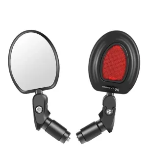 360 Degree Rotatable Bicycle Rearview Mirror with Back Reflector