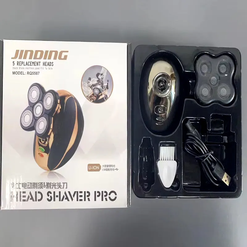 5-in-1 4D Rotary Electric Shaver Beard Trimmer