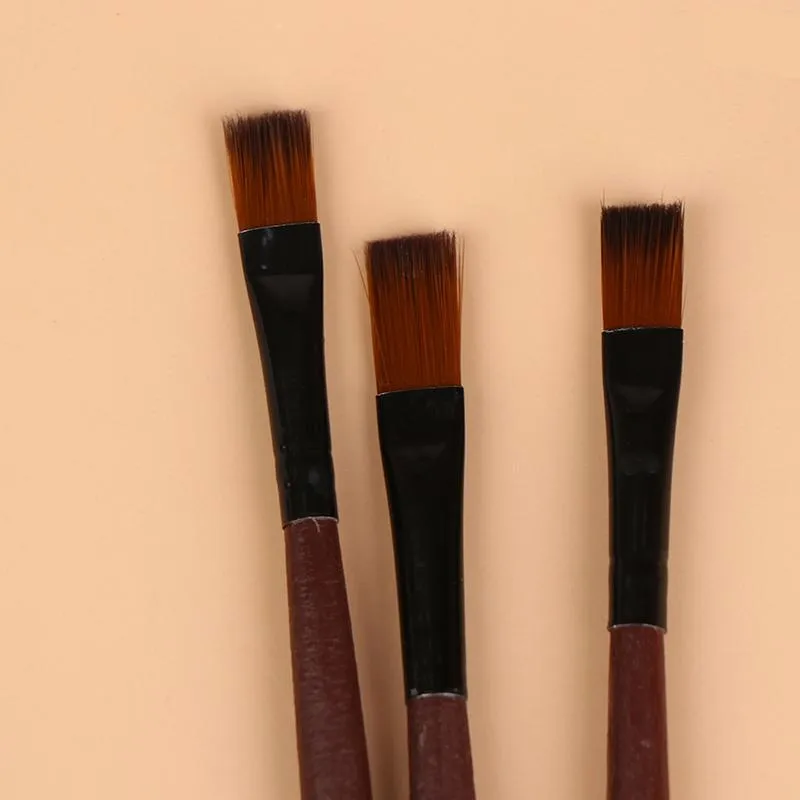 6-Piece Nylon Artist Paint Brush Set for Acrylic, Oil, and Watercolor