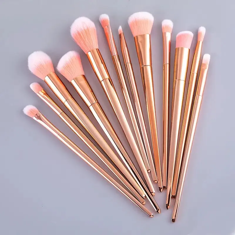 6pcs Black Silver Makeup Brush Set | Complete Makeup Brush Set | Cosmetics Brush Set For Professional Makeup | Synthetic Powder Foundation