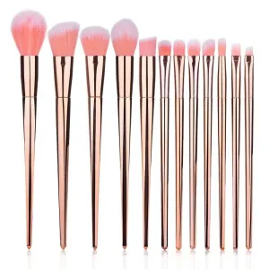 6pcs Black Silver Makeup Brush Set | Complete Makeup Brush Set | Cosmetics Brush Set For Professional Makeup | Synthetic Powder Foundation