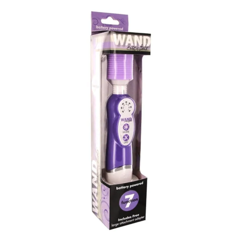 7 Function Battery Powered Wand - Purple