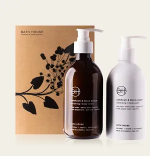 BATH HOUSE PATCHOULI & BLACK PEPPER BODYCARE DUO