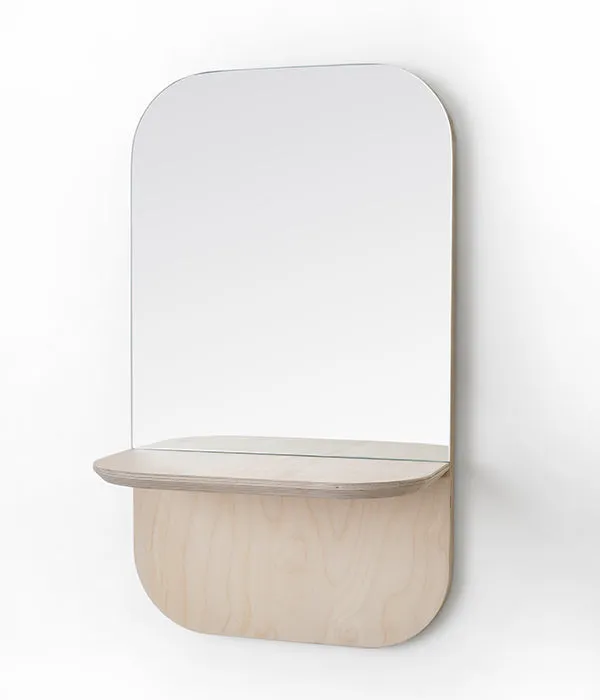Birch Vertical Shelfie Mirror