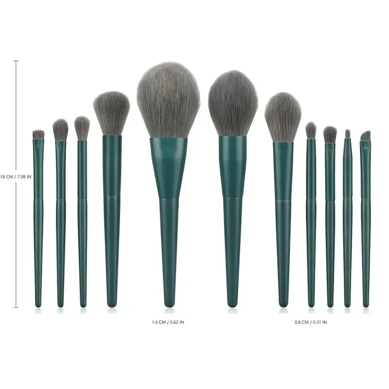 Brush Mix Foundation Makeup Pieces Cosmetic Eyeshadow For Set Powder 11 Brush Brush Under Eye Powder Brush
