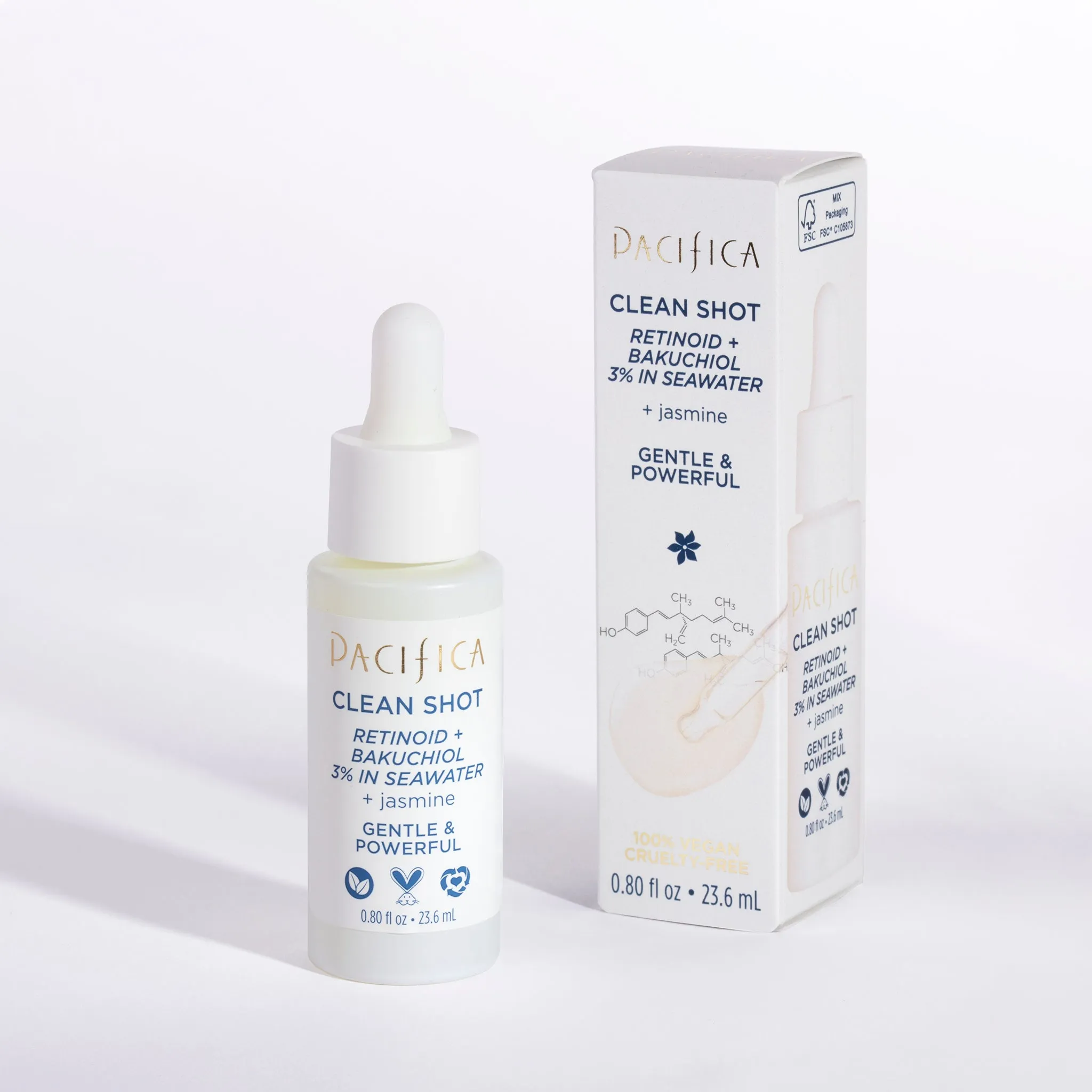 Clean Shot Retinoid   Bakuchiol 3% in Seawater