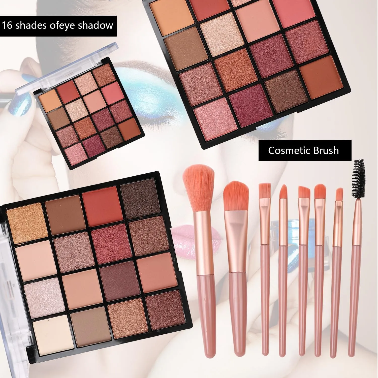 Complete Makeup Essentials Kit for Teen Girls - Eyeshadow, Foundation, Eyeliner, Brushes & More