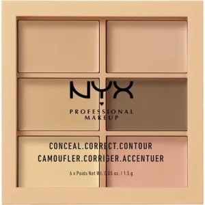 Conceal Correct Contour Palette - Light 01, Nyx Professional Makeup