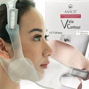 Contour facial massager Anacis, white
