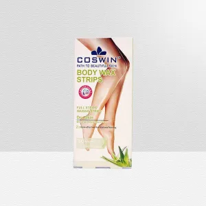 COSWIN BODY WAX STRIPS WITH SHEA BUTTER & PAPAYA