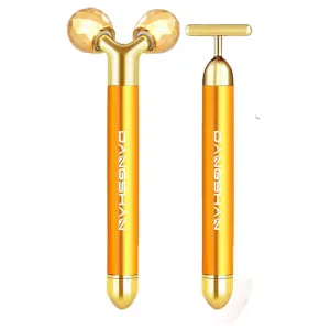 Facial massage set Dangshan 2-in-1 Electric Face Massager 24k Golden, gold