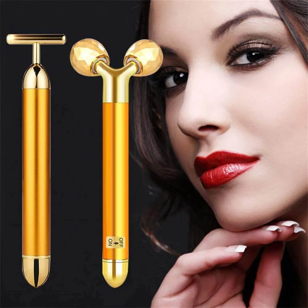 Facial massage set Dangshan 2-in-1 Electric Face Massager 24k Golden, gold