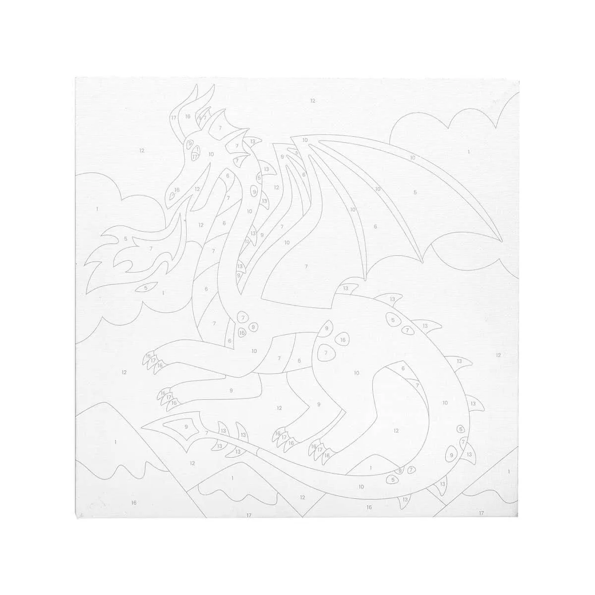 Fantastic Dragon Colorific Canvas Paint by Number Kit