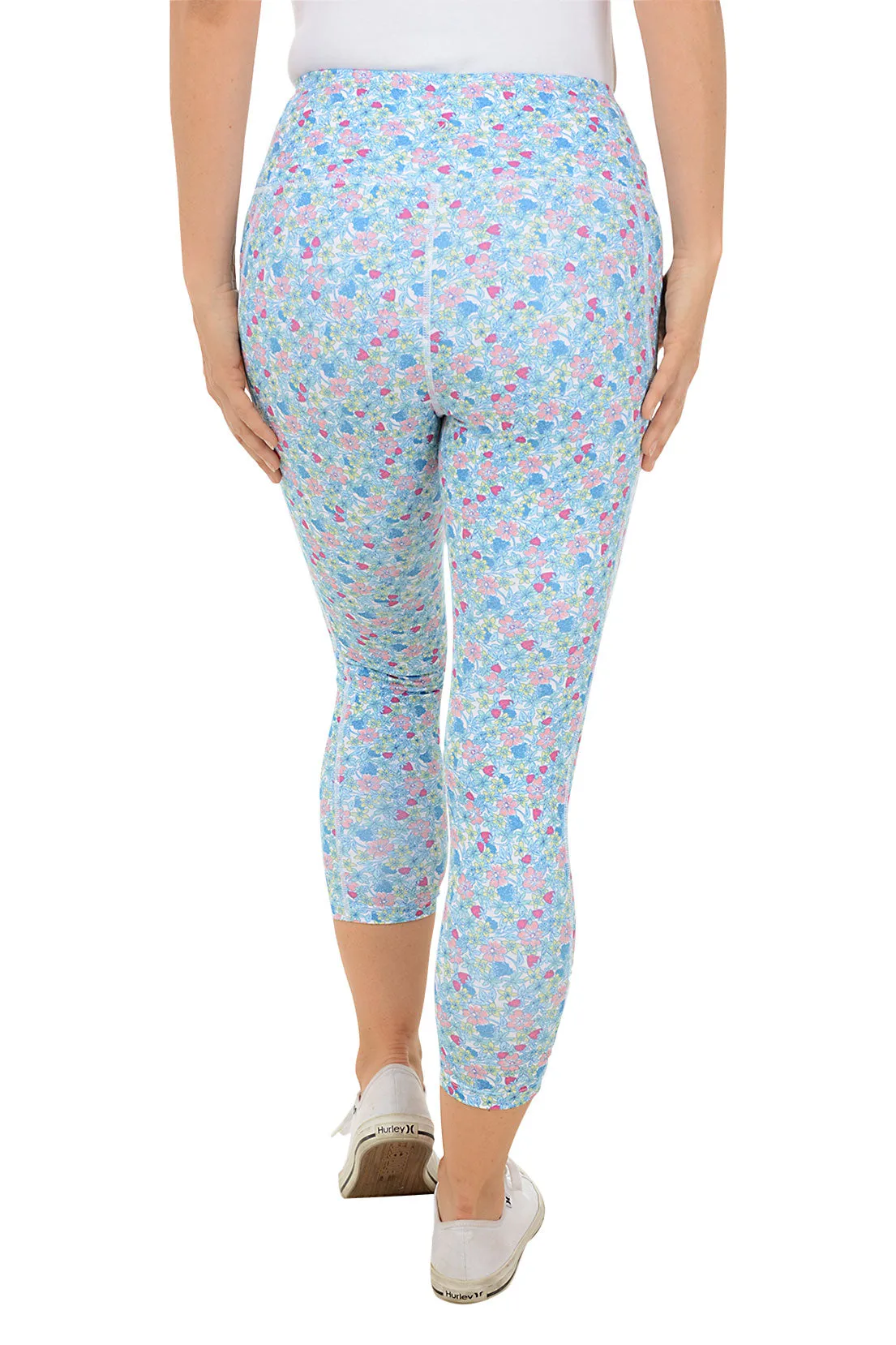 Floral Capri Performance Legging
