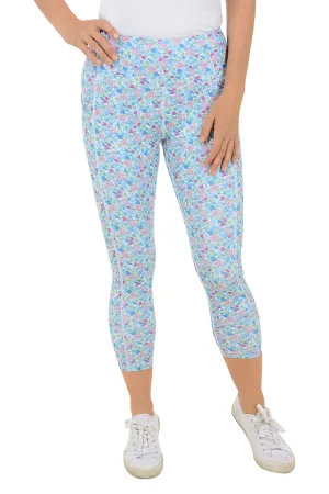 Floral Capri Performance Legging