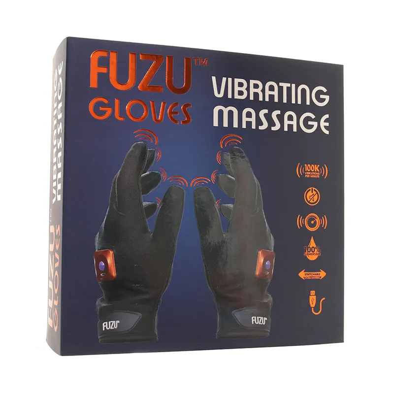 Fuzu Vibrating Massage Gloves LH&RH Bk