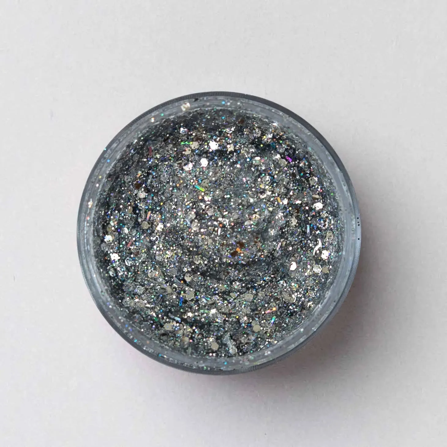 Galexie Glister Tinsel" Silver Glitter Gel - Hair Face And Body