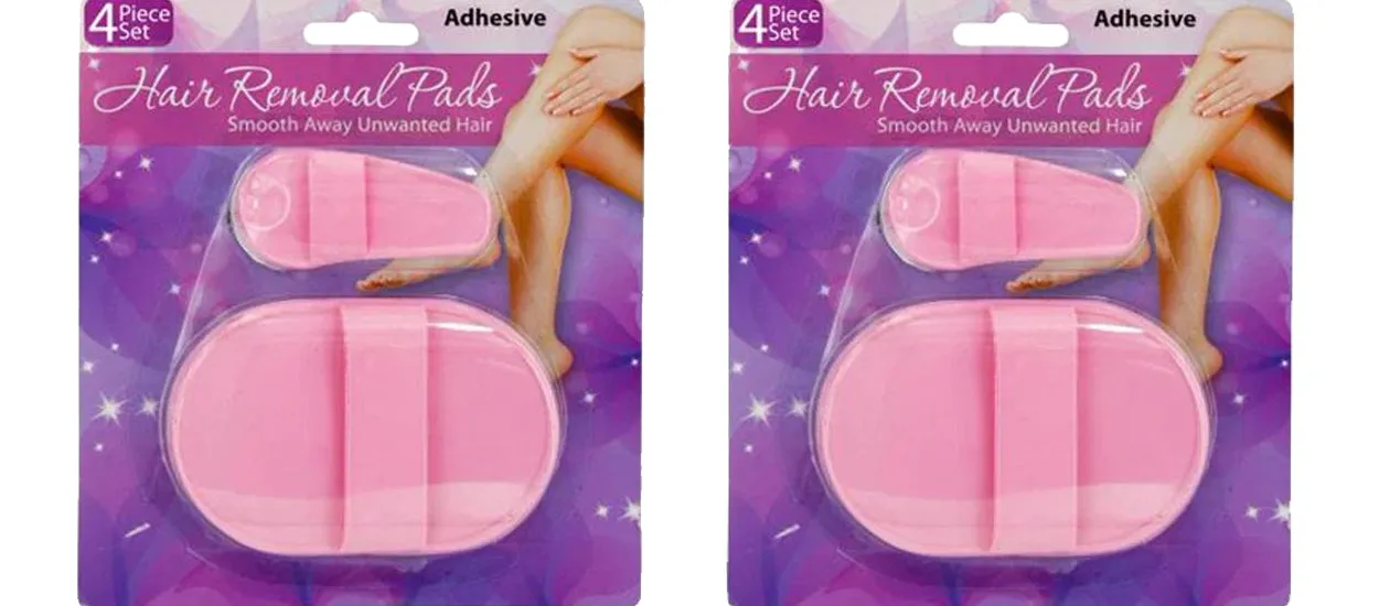 Hair Removal Pads 4 Piece Set (2-Pack)