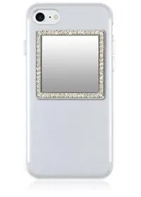 iDecoz Silver Square Glitz Phone Mirrors