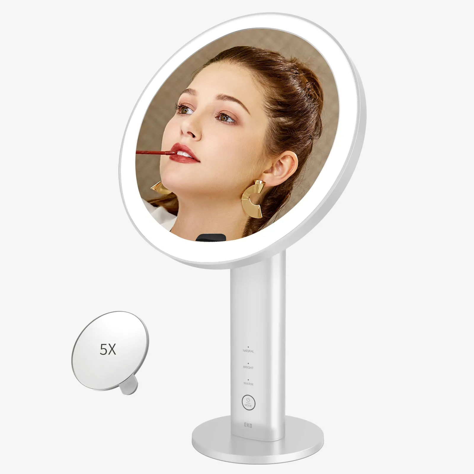 iMira Ultra Clear 8" Sensor Mirror - White 1X/5X