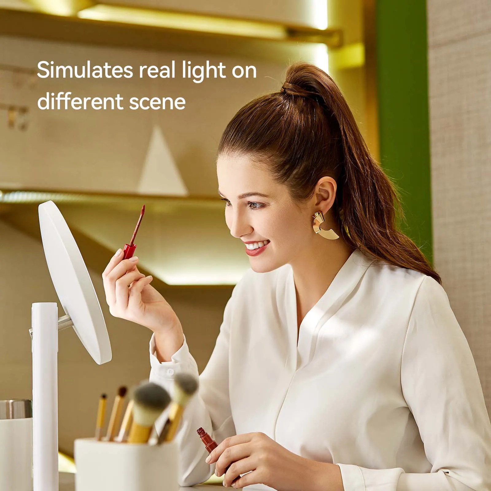 iMira Ultra Clear 8" Sensor Mirror - White 1X/5X