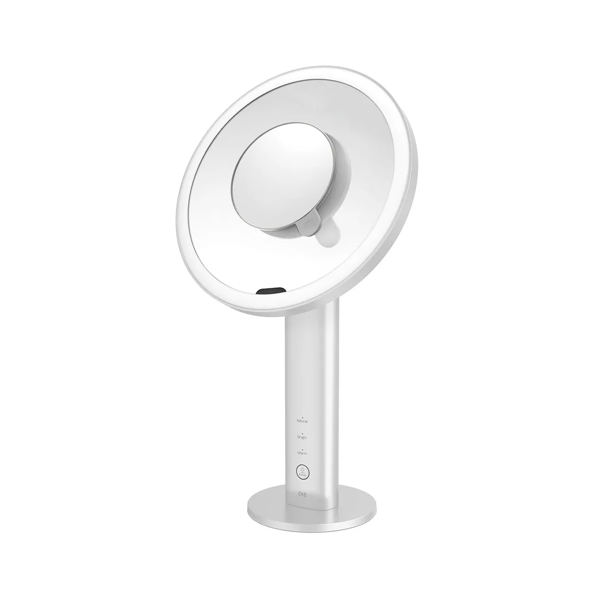 iMira Ultra Clear 8" Stainless Steel Sensor Mirror - White 5X/10X
