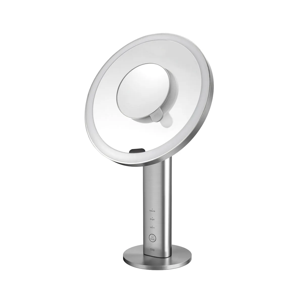 iMira Ultra Clear 8" Stainless Steel Sensor Mirror - White 5X/10X