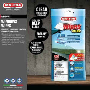 Mafra Glass Wipes 20's