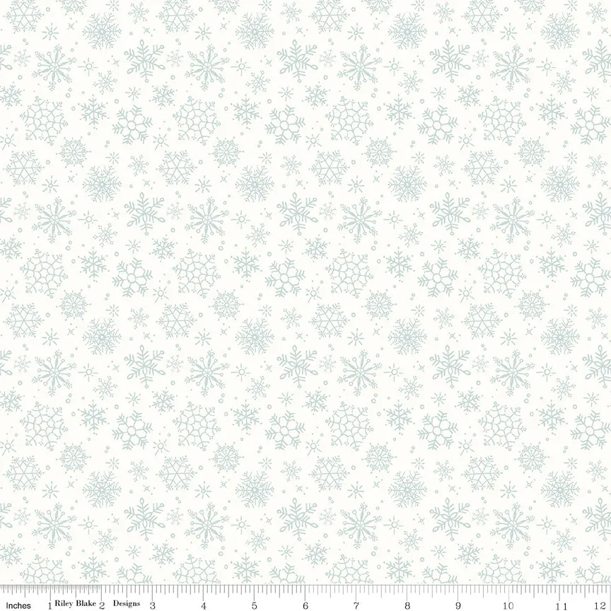 Magical Winterland | Snowflake Snow by Lisa Audit for Riley Blake