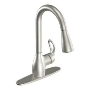 Moen Kleo Single-Handle Pull-Down Sprayer Kitchen Faucet with Reflex in Spot Resist Stainless