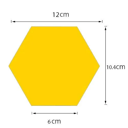 SAHASTRA Hexagon 14 Golden Mirror Stickers for Wall with 10 Butterfly, Acrylic Mirror Wall Decor stickerl 12.cm X 10.4 CM. (Silver)