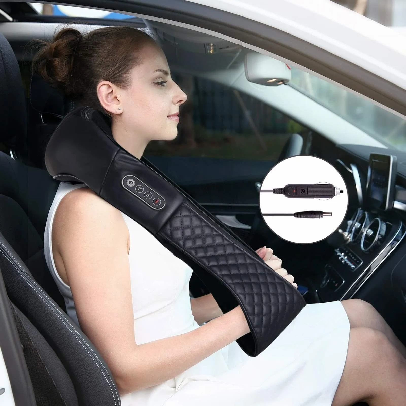 Shiatsu Neck and Back Massager with Heat Electric Shoulder Massagers