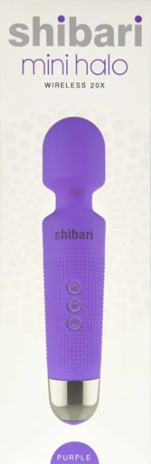 Shibari ''Mini Halo'' 20X Multi-Speed Wand -Purple