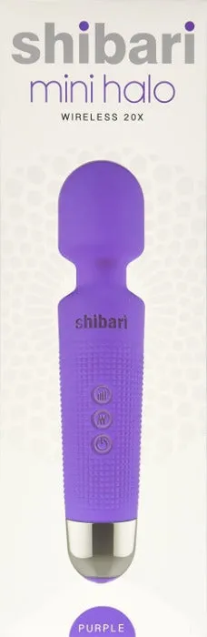 Shibari ''Mini Halo'' 20X Multi-Speed Wand -Purple