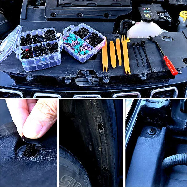 Tacker Pro - Set of rivets and screwdrivers for cars