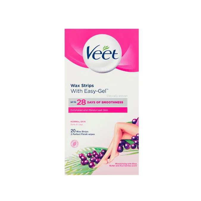 Veet Body & Legs Wax Strips: Normal Skin (20 Pack)