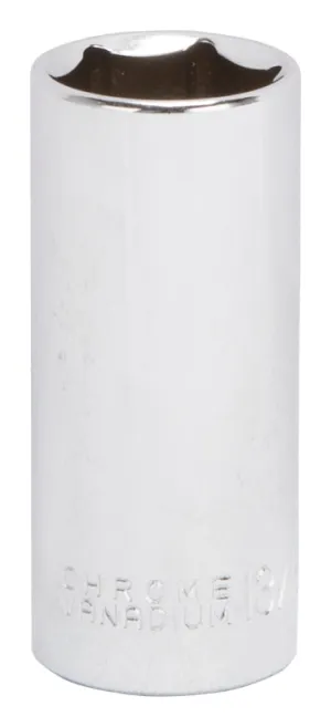 Vulcan MT6496483 Drive Socket, 13/16 in Socket, 3/8 in Drive, 6-Point, Chrome Vanadium Steel, Chrome :EA: QUANTITY: 1