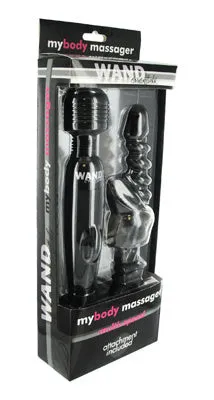 Wand Essentials Body Massager Black WAttachment 110v