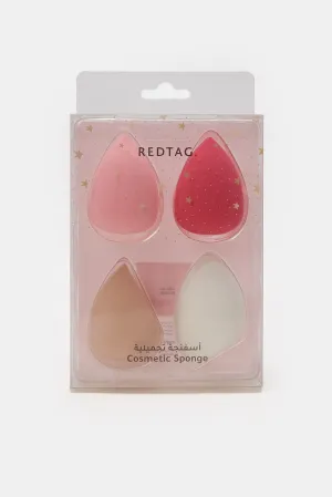 Women Assorted Cosmetic Beauty Blender Set (Pack of 4)